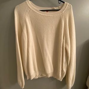White Levi’s sweater